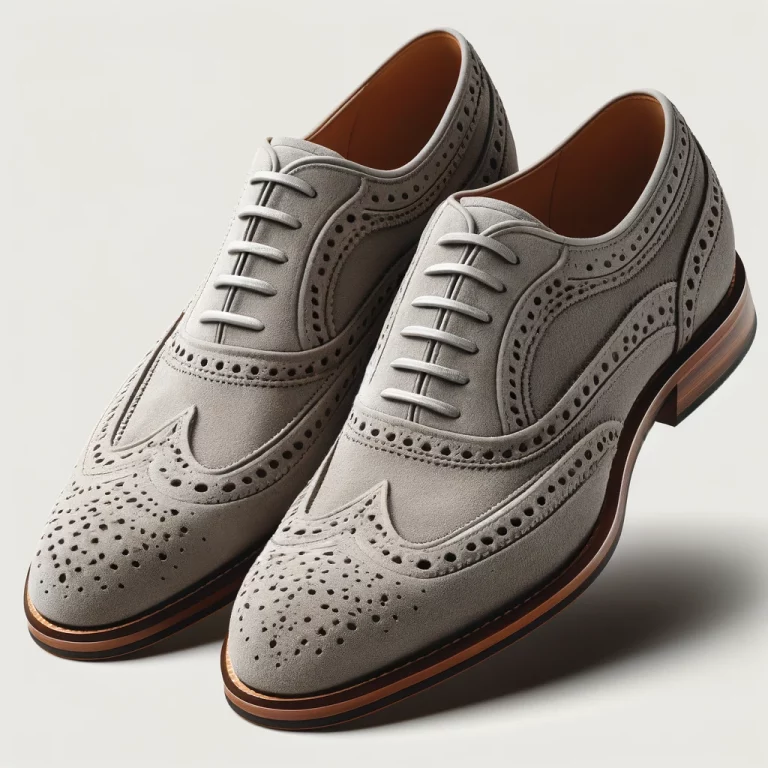 Giày da lộn wingtip