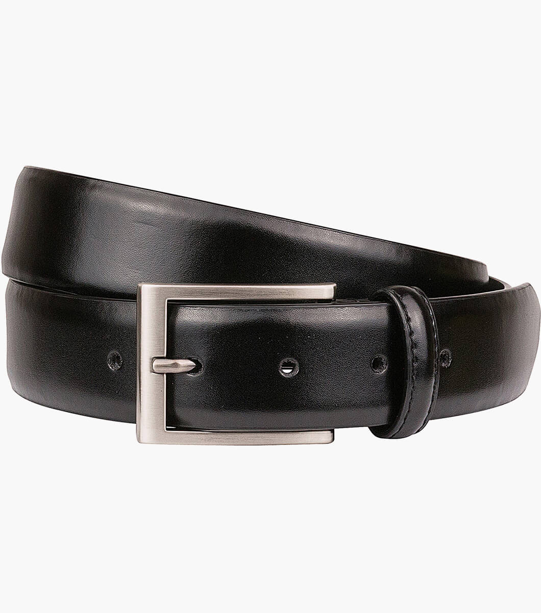 Florsheim Carmine Leather Belt màu đen