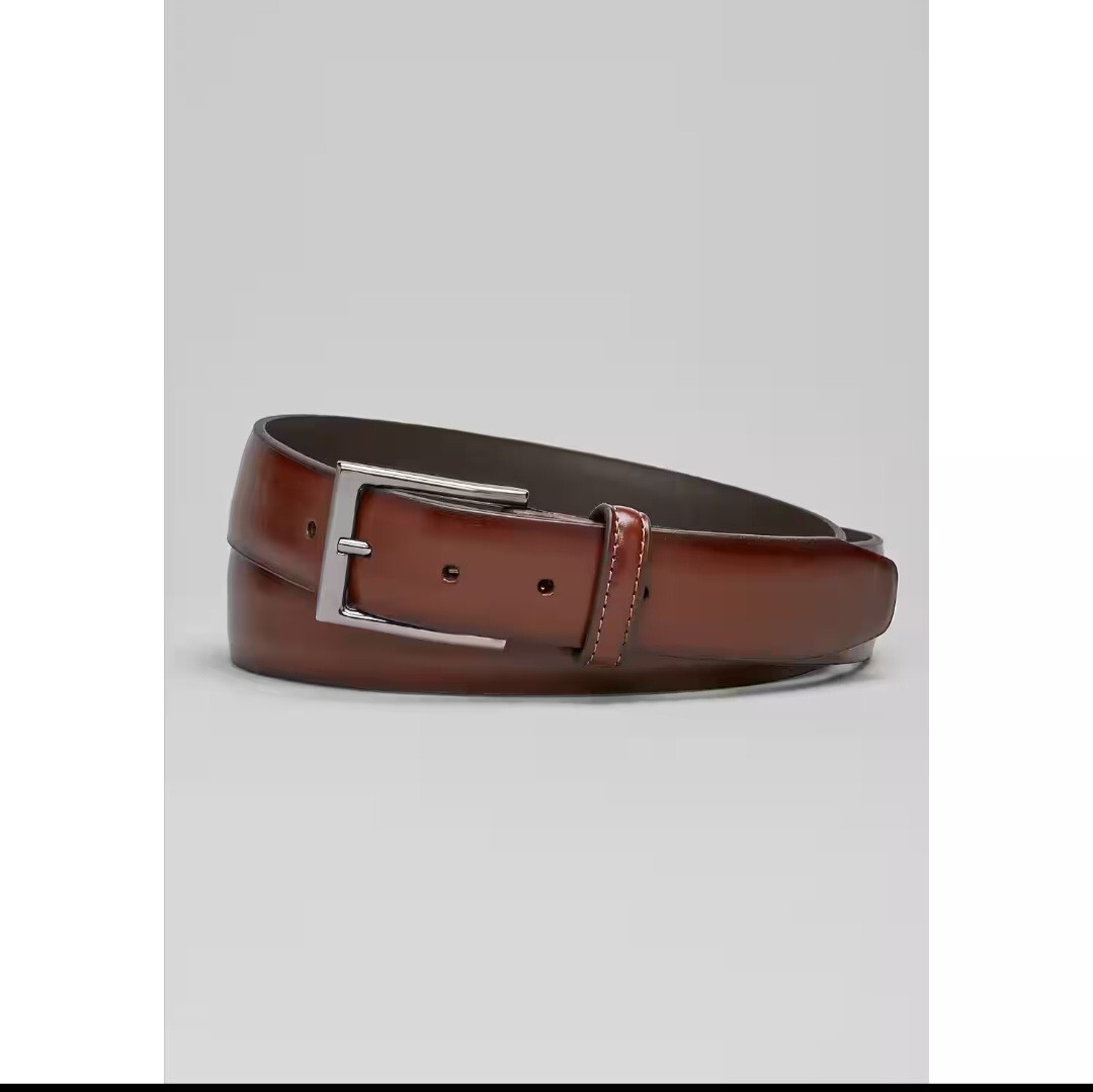 Florsheim Carmine Leather Belt màu nâu cognac