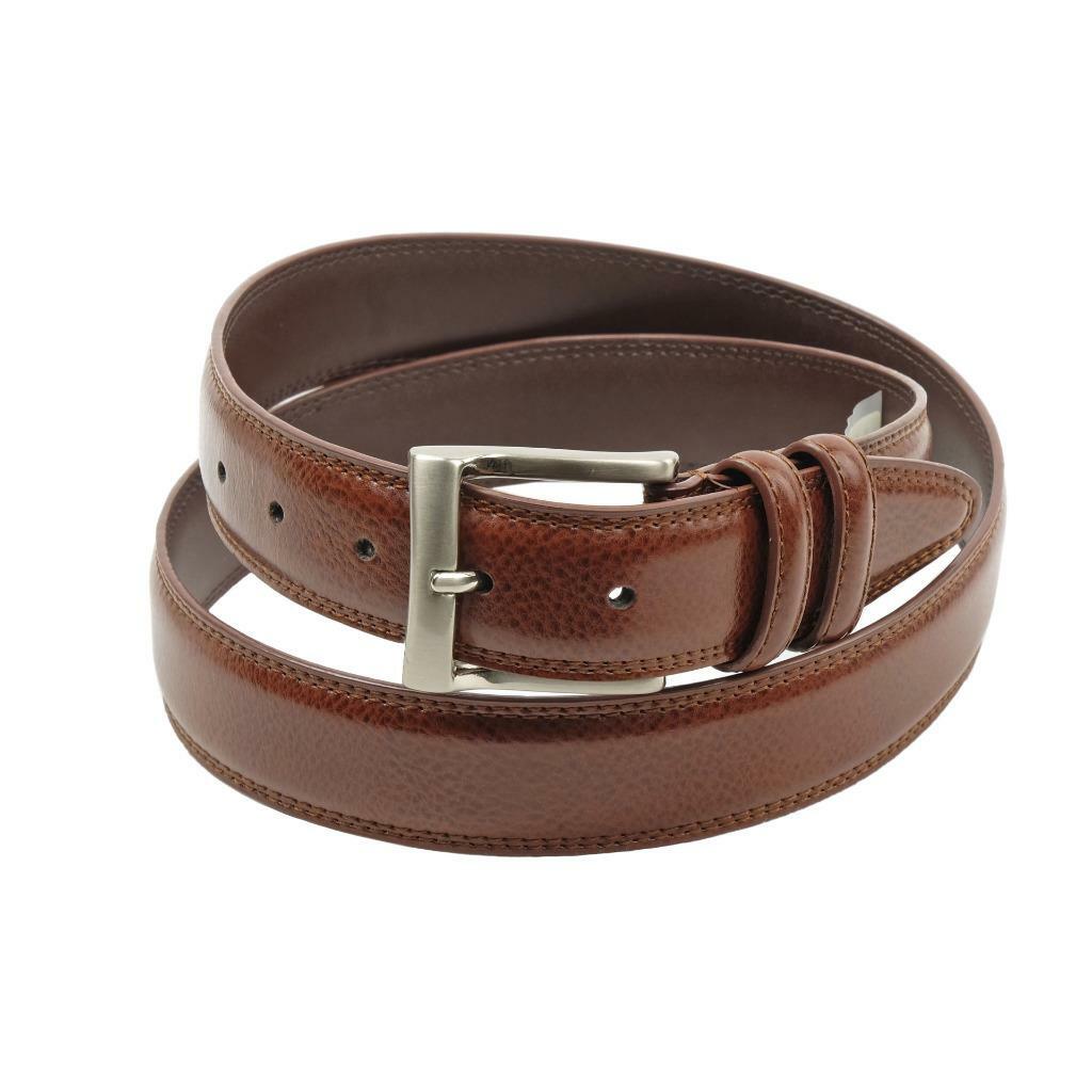 Florsheim Martin 1136 Pebble Grain Leather Belt màu nâu